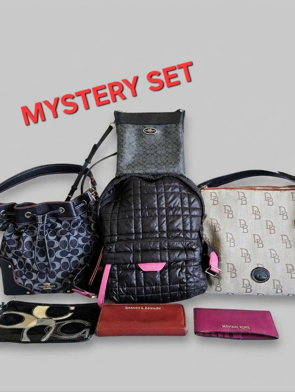 PLEASE READ! MYSTERY BAG, WALLET, WRISTLE, OR BACKPACK YOU WILL GET 2 ITEMS